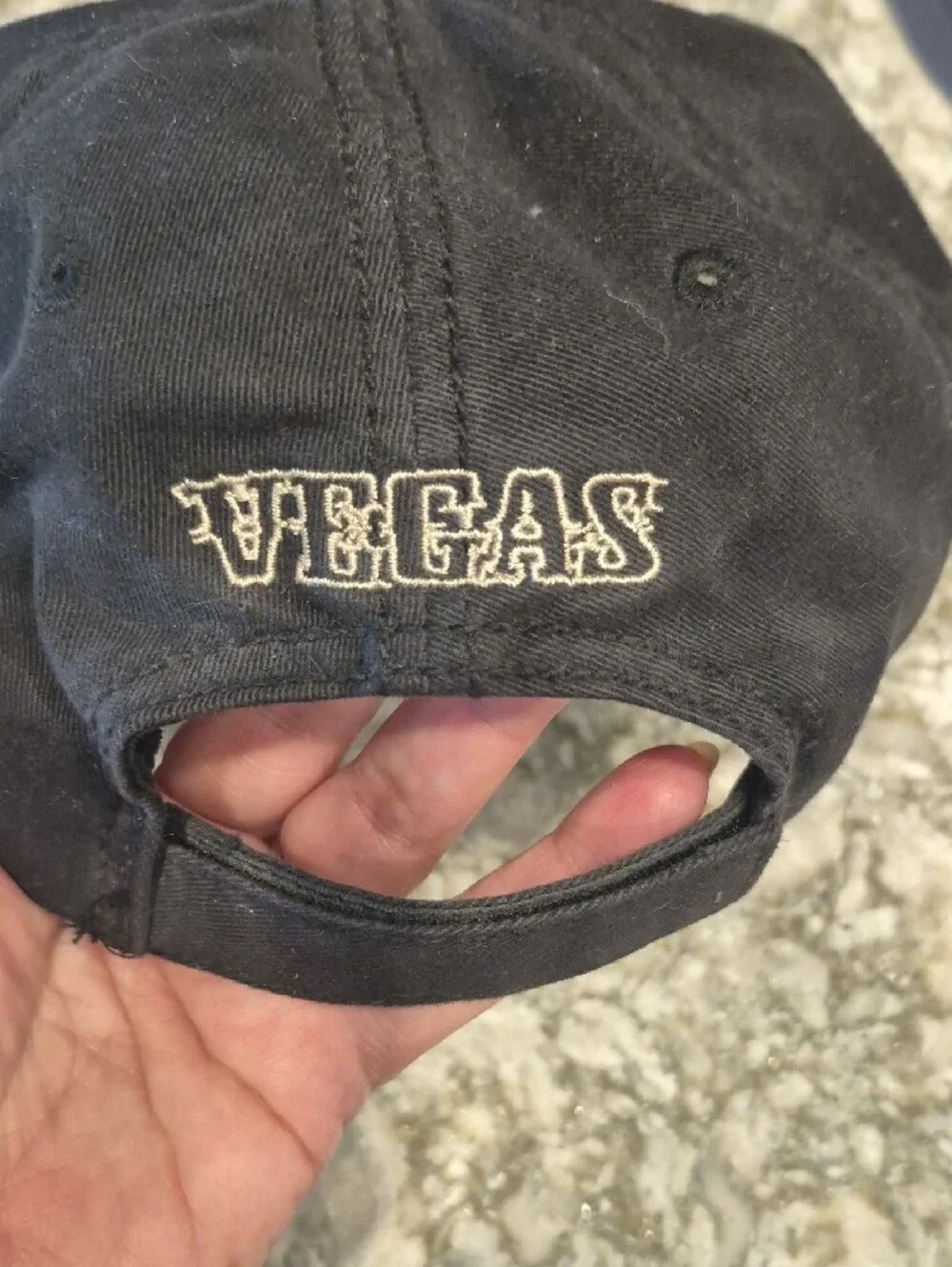 Hard Rock Hotel Black Baseball Cap with Embroidered Crest Las Vegas